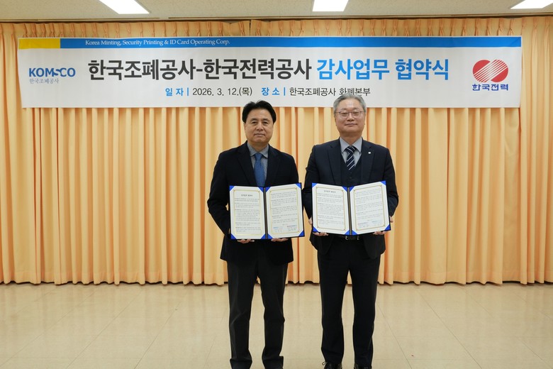 한국전력 감사실, 한국조폐공사와 감사...